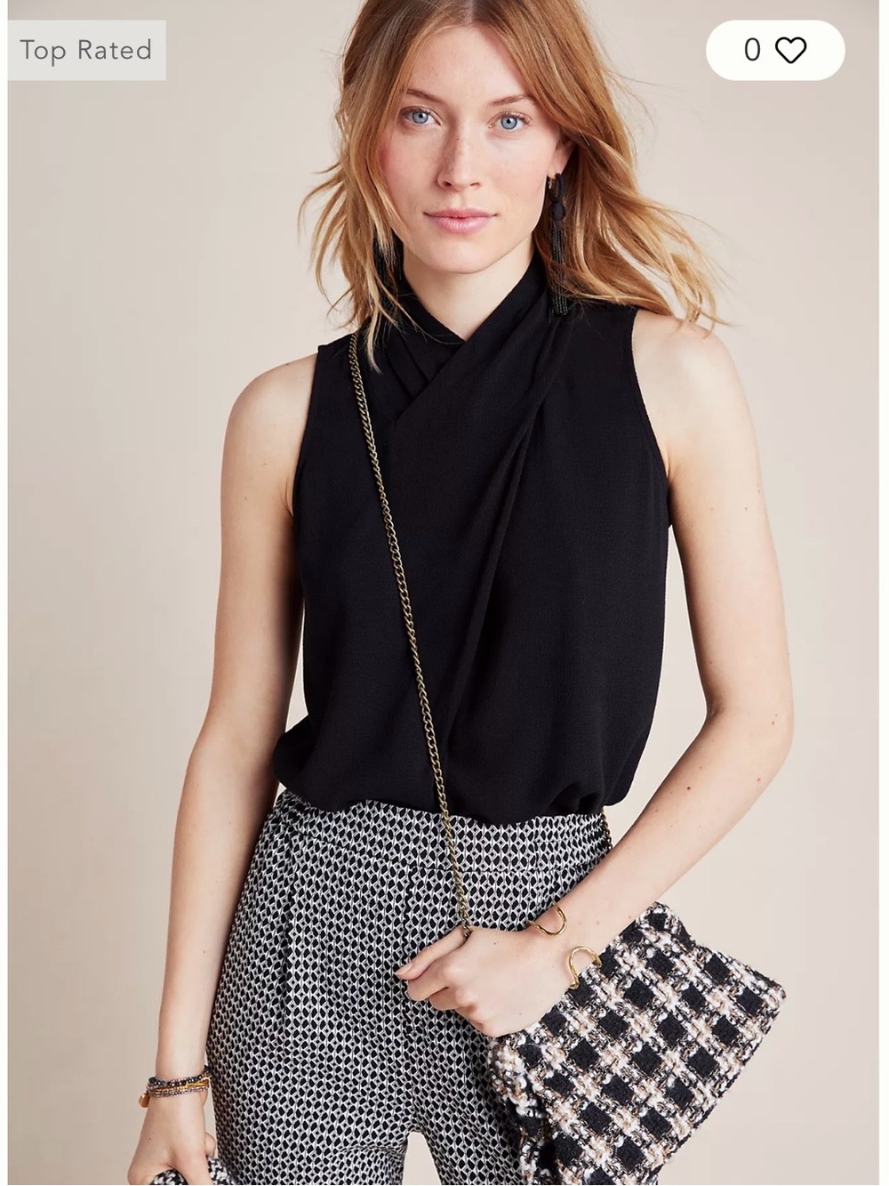 Anthropologie Black Draped Pencil Skirt